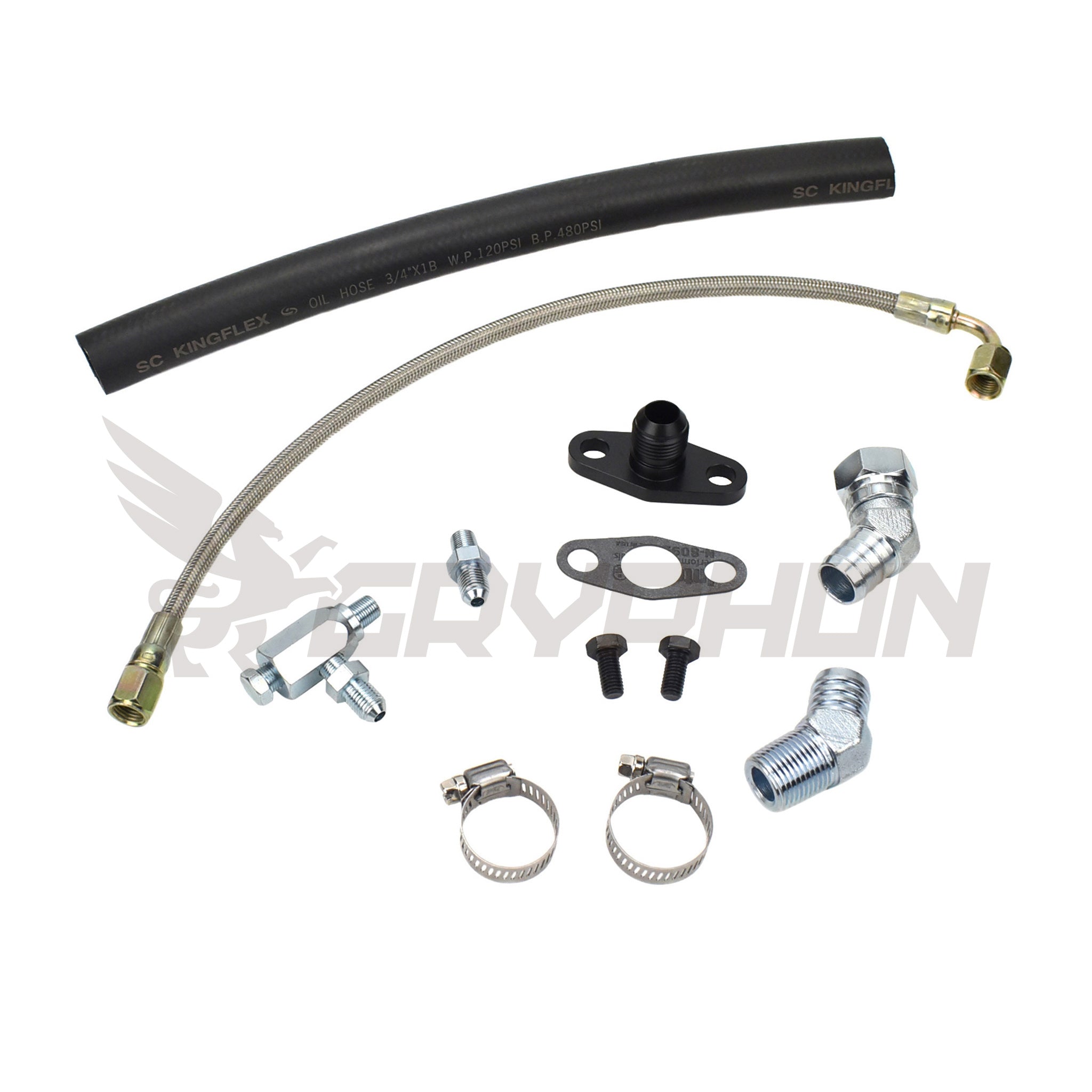 Turbo Oil Feed Return Line Kit Toyota 1TR 2TR with Precision PTE ...