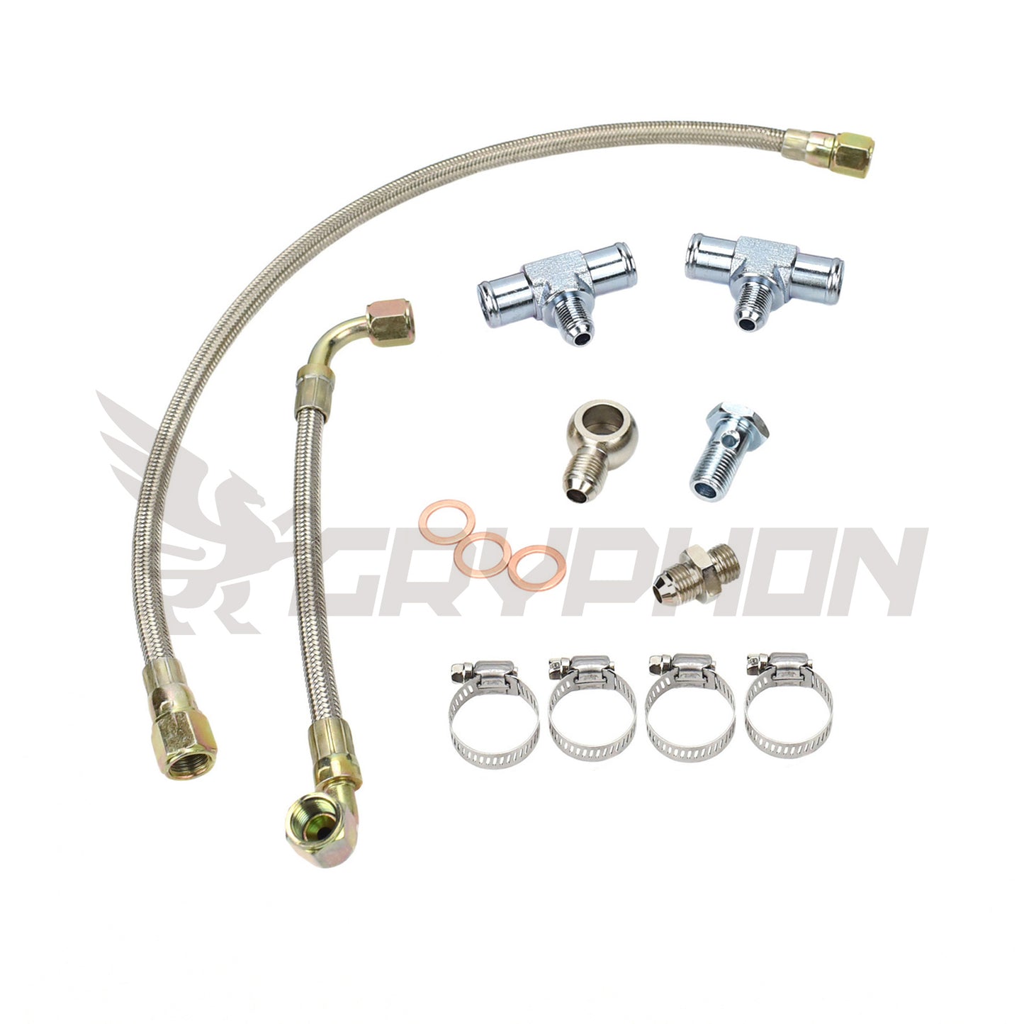 Turbo Water Line Kit Toyota Land Cruiser 1HZ with Garrett GT28R